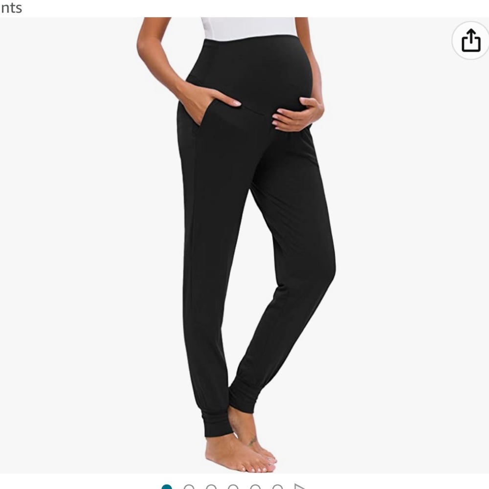 Black maternity pants